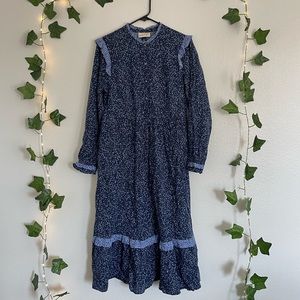 Universal thread navy blue long sleeve dress